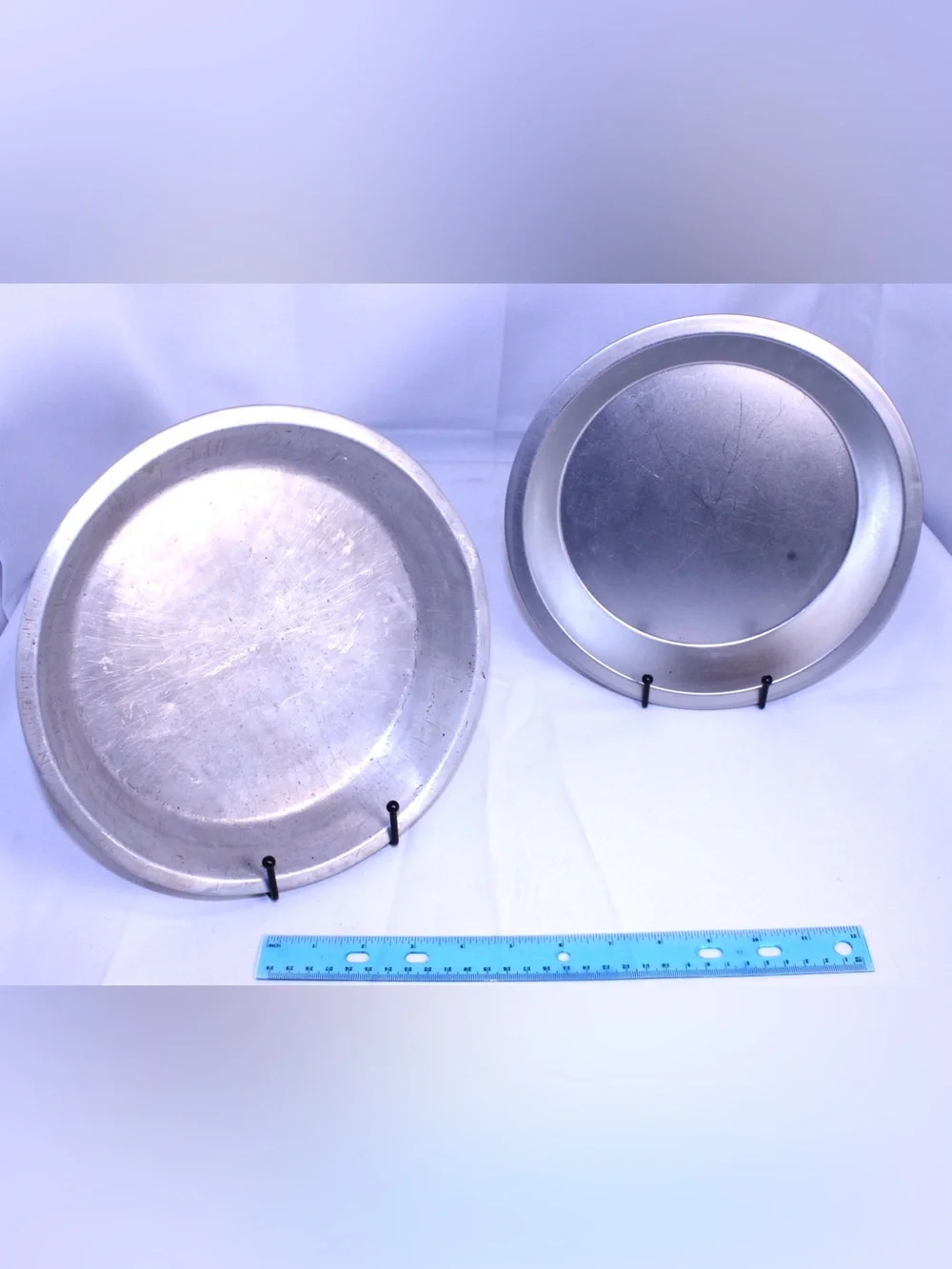 Pair of Round Metal Tin Baking Pans
